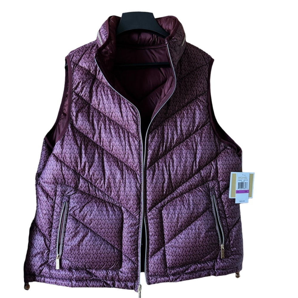 Reversible Michael Kors puffer vest for women
